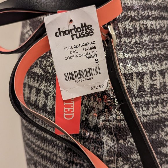 Sequin Skirt with Zipper: Siver & Grey - Picture 6 of 10